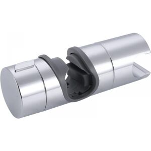CYSLMUK Shower bar slider, replaceable shower head holder, adjustable shower head holder diameter 18-25 mm, chrome, gray,
