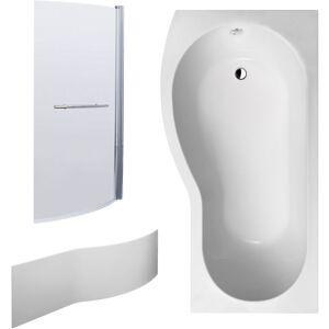 Balterley - b Bath Suite - 1700mm Left Hand Tub, Front Panel and Screen with Towel Rail