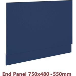 NRG Shower Bathtub MDF Bath Panel Matt Navy Blue 750mm End Panel