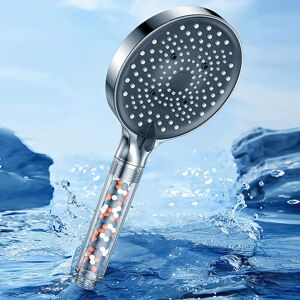 Cyslmuk - Shower head, shower head with 1.6 m hose, water-saving shower head, stainless steel shower head