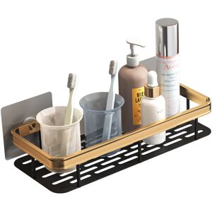 Linghhang - Shower Shelf, No Drilling Shower Caddy, Wall Mounted Shower Organizer Storage Baskets Shower Holder Space Aluminum Rustproof