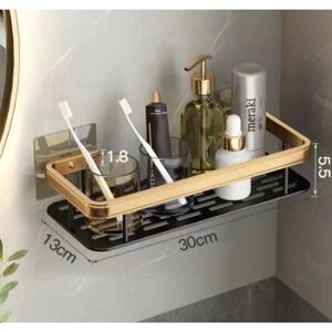 CSPARKV Shower Shelf Shower Shelf Bathroom Shelf No Drilling - Holds Bombs with Industrial Tape (Reusable)