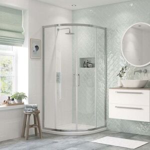 Signature - Inca 2-Door Quadrant Shower Enclosure 900mm x 900mm - 8mm Glass