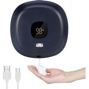 Linghhang - Dark Blue) Automatic Soap Dispenser, 300ml Touchless Wall Mounted Soap Dispenser, usb Rechargeable Soap Dispenser for Bathroom, Kitchen,