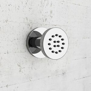 NES HOME Single Round Shower Bath Body Massage Jet Chrome