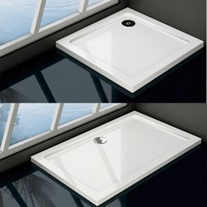 Bathroom 800x800x30mm Square Slimline Walk in Wet Romm Stone Resin Shower Tray Base - SKY