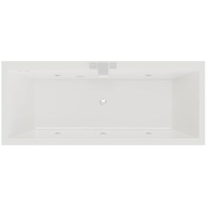 Wholesale Domestic - Slim Edge 1700mm x 700mm 6 Jet Chrome Flat Jet Double Ended Whirlpool Bath