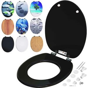 Casaria Double Soft-Close Toilet Seat mdf Wood Core Hygienic Stainless Steel Hinges 175kg Capacity Wooden Bathroom Standard d Shape Slow Top Lid Toilet Seats