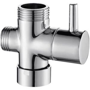 Linghhang - Solid Brass 3 Way Valve G1/2' Hand Shower Shower Components Universal Fitting, Chrome DSF007