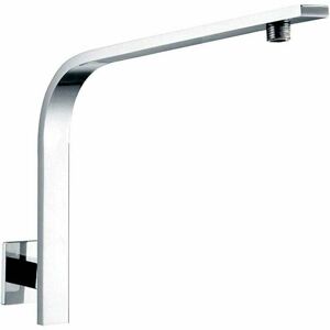 ZVD Solid Brass Square Shower Arm with Gooseneck for Shower Head Set Chrome