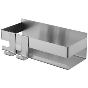 Sollbry - 1pc Multifunctional Storage Rack Bathroom Wall Storage Rack Stainless Steel Wall Shelf Shower Rack Metal Wall Shelf Shower Shelf Metal