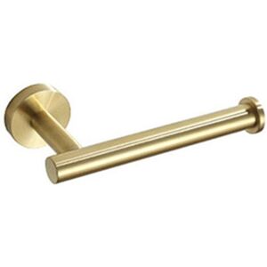 Sollbry 304 Stainless Steel Toilet Paper Holder Wall Mounted Toilet Roll Holder for Bathroom Toilet Accessory in Brushed Gold