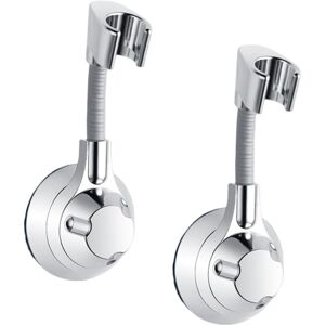 Sollbry - Adjustable Angle Shower Head Holder, No Drilling Shower Holder, Wall Mounted Shower Head Holder, Vacuum Suction Cup Shower Head Bracket,