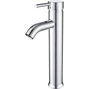 Sollbry - Bathroom Faucet High, Single Lever Basin Mixer Tap Countertop Sink Faucet, Adjustable Hot and Cold Bathroom Basin Mixer Tap, Brass Basin