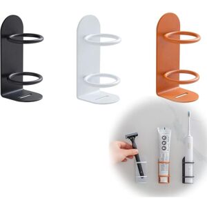 Sollbry - Electric Toothbrush Holder, 3 Pieces, Adhesive Wall Mounted Toothbrush Holder, Iron, Keep Toothbrush Dry, for Family Bathroom Toothbrush