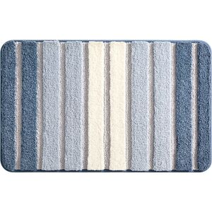 Non-Slip Bath Mat, Extra Soft Bathroom Rug, Machine Washable, Water Absorbent, 50 x 80 cm, Blue - Sollbry