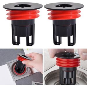 Shower Floor Drain, 2 Pcs Anti Odor Stopper, Magnetic Drain Insert, for Bathroom, Kitchen Pipes, 39-45 mm - Sollbry