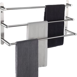 Sollbry Stainless Steel Bath Towel Bars Bathroom 3 Tier Ladder Wall Mounted Towel Rack Towels Sh