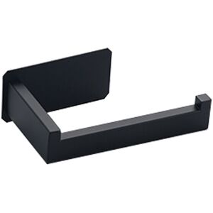 Sollbry - Toilet Paper Holder-Stainless Steel Toilet Paper Holder Wall Mounted Original Toilet Paper Holder Without Drilling Black 3M Adhesive Toilet