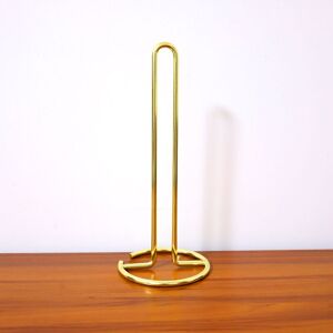 Toilet Paper Roll Holder for Kitchen Living Room, Metal Free Standing Toilet Paper Holder (Gold) - Sollbry