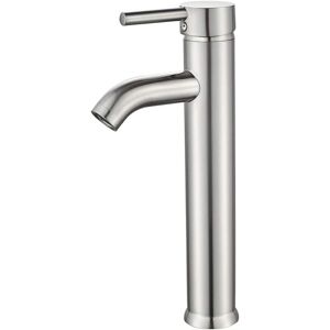 Sollbry - Vessel Sink Faucet Brushed Nickel Bathroom Faucet Single Hole Bathroom Sink Faucet Vanity Bathroom Faucet Basin Mixer Tap