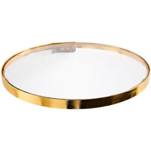 Sollbry - Wall Mounted Floating Shelves, Gold Wall Decor, Glass Iron Hanging Shelf, diy Round Floating Shelf, Sundries Storage Rack - Small