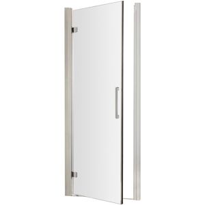 Sonic 8mm Toughened Safety Glass Hinged Shower Door & Bar Handle, Chrome, 760mm Balterley