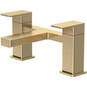Balterley - Square Deck Mounted Bath Filler Tap - Brushed Brass