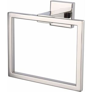 IKODM Stainless Steel Bath Towel Ring Hanging Towel Hook Modern Hotel Bathroom Accessories Square Style Wall Mounted