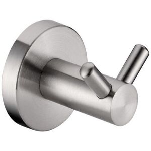 Linghhang - Stainless Steel (Brushed)) Exclusive Towel Rack with Two Stainless Steel Hooks,Bathroom Hook Holder Towel Coat Rack Hooks