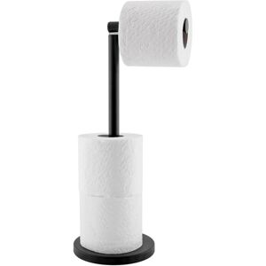 BEIJIYI Stainless Steel Freestanding Toilet Paper Holder, Suitable for 4 Rolls of Toilet Paper, Easy to Clean, Stainless Steel, 15x55 cm (Black)