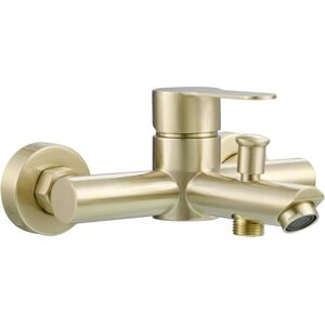 Ikodm - Stainless Steel Single Lever Bathtub Mixer Tap Wall Mounted Bathroom Sink Thermostatic Faucet