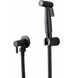 Dewdat - Stainless Steel Toilet Bidet Sprayer, Bidet Sprayer Kit, Faucet Sprayer Shattaf Toilet Sprayer (Black)