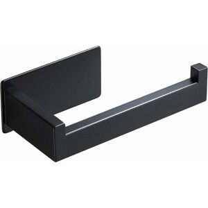 ZVD - Stainless Steel Wall Mounted Toilet Paper Holder - Black (3M Adhesive)