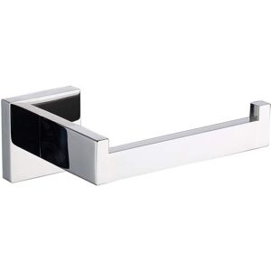 ZVD - SUS304 Stainless Steel Polished Chrome Toilet Paper Holder Modern Half Open Square Bathroom 5 Inch tp Holder