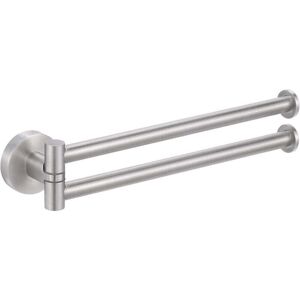 Ymyny - Swivel Towel Holder Kitchen Towel Rack sus 304 Stainless Steel Towel Bar Two Arms 180° Swivel Wall Mount Brushed, mumu