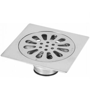 Ymyny - Thick Stainless Steel Anti-Odor Square Floor Drain for Bathroom Shower 100x100mm mumu