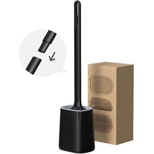 IKODM Toilet brush and holder set, long handled toilet brush, wall mounted toilet brush, flexible toilet brush,