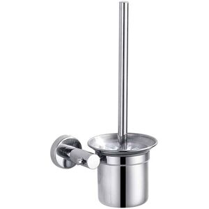 ZVD - Toilet brush, toilet brush and holder, bathroom cleaning brush set, stainless steel toilet brush (wall-mounted), 32 cm
