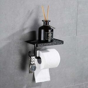 ZVD Toilet Paper Holder - Hygienic Toilet Paper Roll Dispenser in Black Bronze