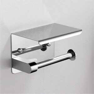 ZVD - Toilet Paper Holder with Shelf Wall Mounted Stainless Steel - Toilet Paper Dispenser