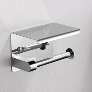 ZVD Toilet Paper Holder with Shelf Wall Mounted Toilet Paper Holder Mirror Stainless Steel Toilet Tissue Dispenser for Bathroom and Toilet