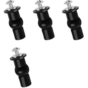 ZVD - Toilet seat fixing kit with screws and hinges – Set of 4 universal toilet seat parts – Expansion screws for stable seat hold, 4 x 2.2 cm