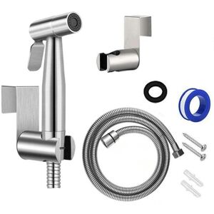 Cyslmuk - Toilet Shower Kit Thermostatic Mixer Shower Head with Hand Sprayer for Personal Hygiene Anti-scald in Chrome Brass Toilet Bidet Spray Set