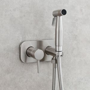 Aiperq - Toilet Sprayer Set Bidet Sprayer Bidet Shower Sprayer Set Brass Mixer Tap Wall Mount Handheld Shower Silver