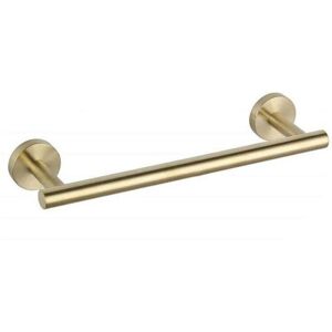 Linghhang - Towel Bar with Drilling, Gold, 31cm, 304 Stainless Steel Towel Holder, Bath Towel Rack Brushed Nickel Towel Holder for Bathroom, Kitchen