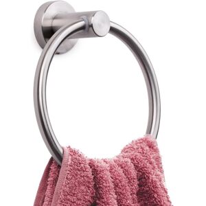 Linghhang - Towel Holder (Brushed Steel) Bathroom Set Towel Ring