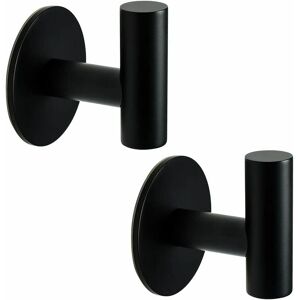 HOOPZI Towel Hook Self Adhesive Hooks Heavy Duty Waterproof Coat Hanging Wall Mounted Robe Hooks for Bathrooms Shower Kitchen Hotel- SUS304 Stainless Steel
