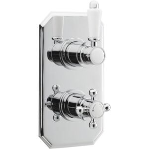 Balterley - Traditional Bathroom Concealed Twin Thermostatic Shower Valve (1 Outlet) - Chrome