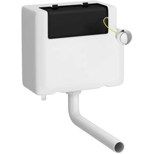 Balterley - Universal Water Saving Dual Flush Bottom Inlet & Round Push Button - Chrome